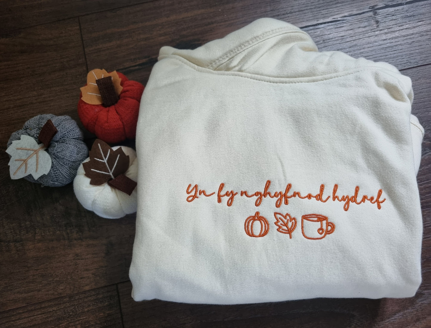 Yn Fy Nghyfnod Hydref Embroidered Hoodie