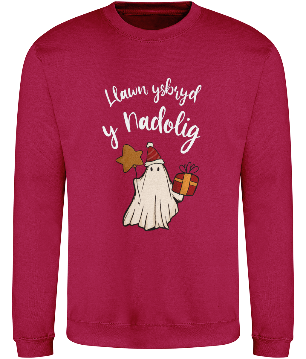 Llawn Ysbryd y Nadolig Christmas Sweatshirt