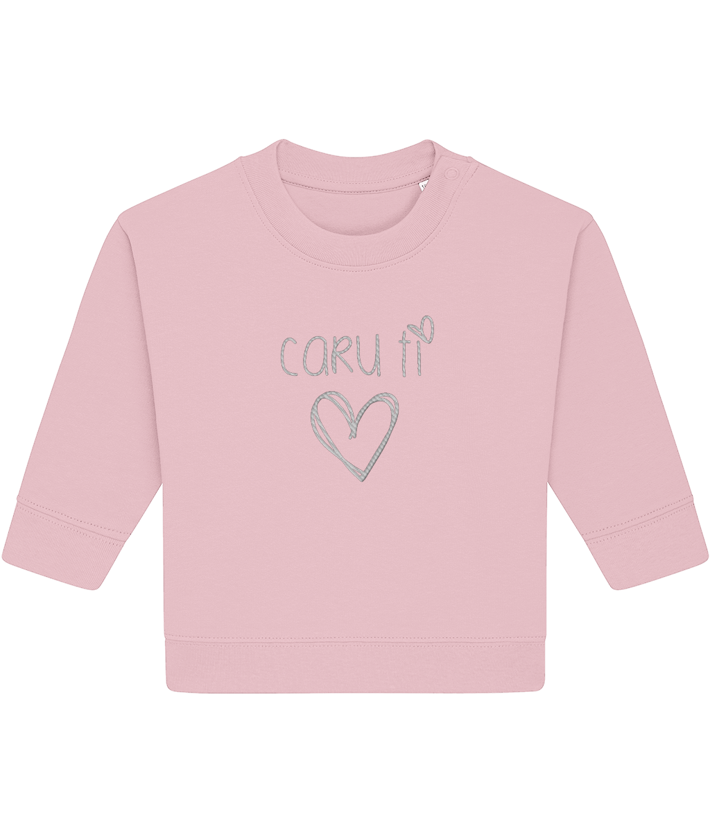 Caru ti Crys Chwys Brodiog | Dillad Plant Cymru