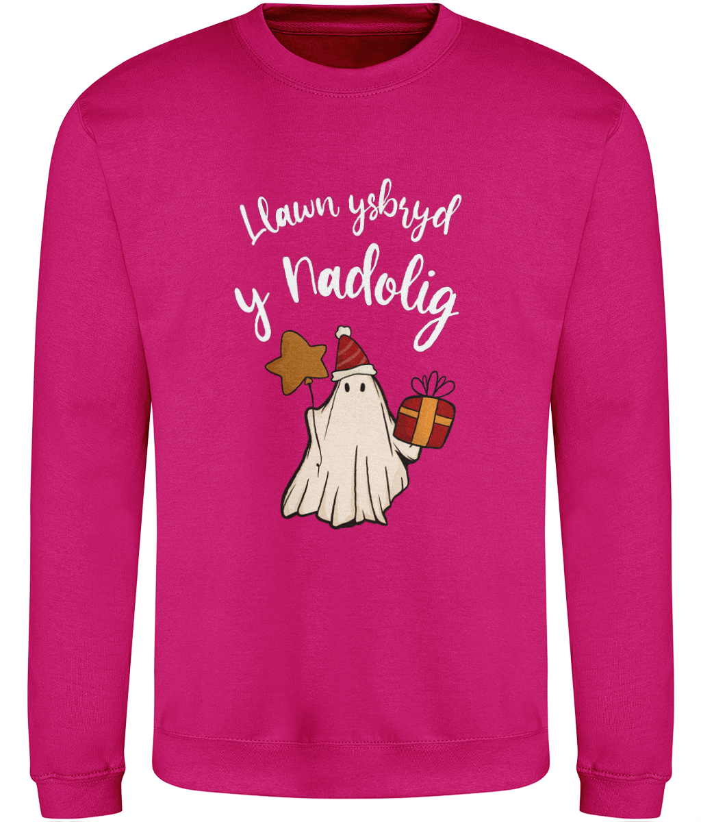 Llawn Ysbryd y Nadolig Christmas Sweatshirt