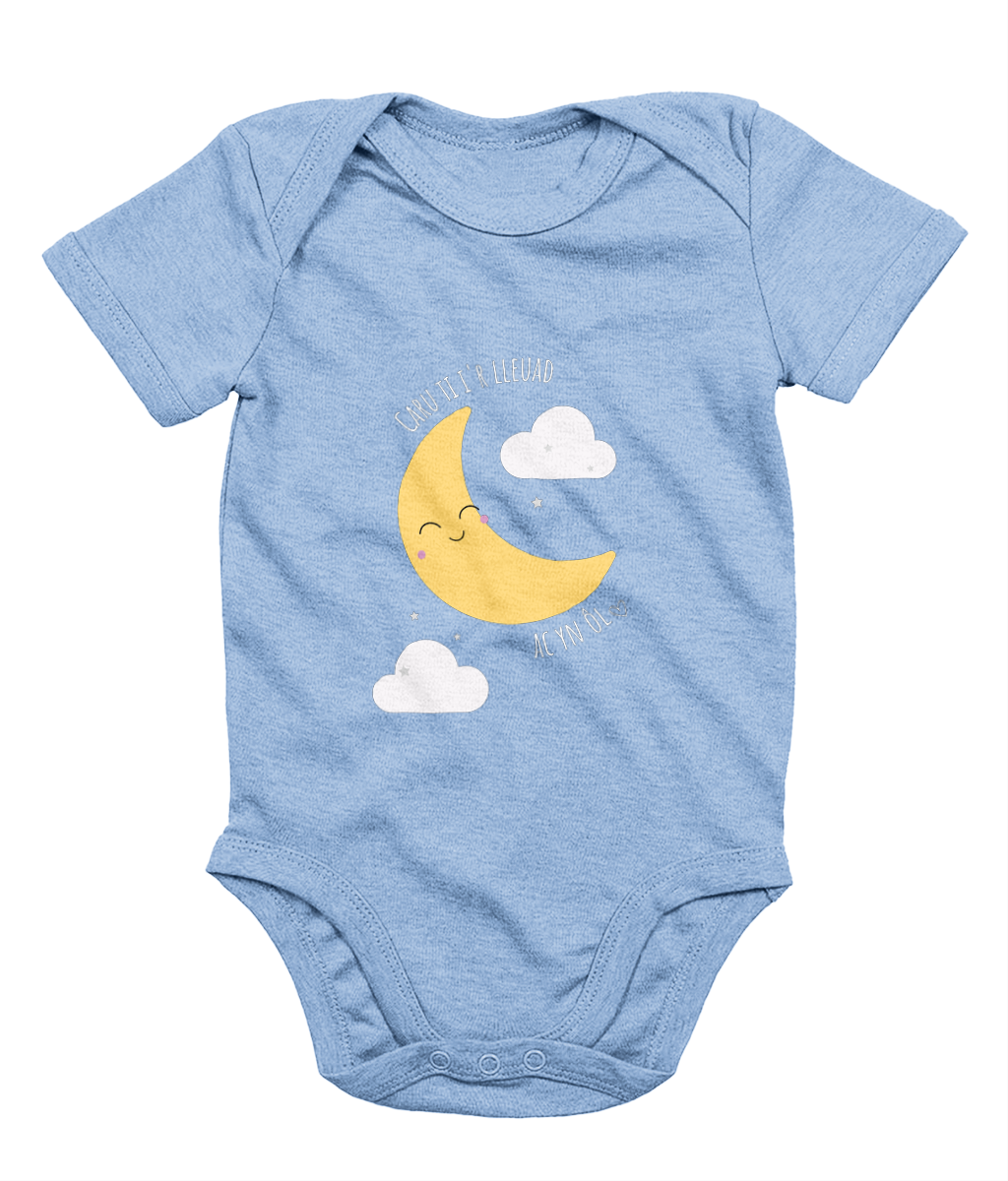 'Caru ti i'r lleuad' Welsh Babygrow