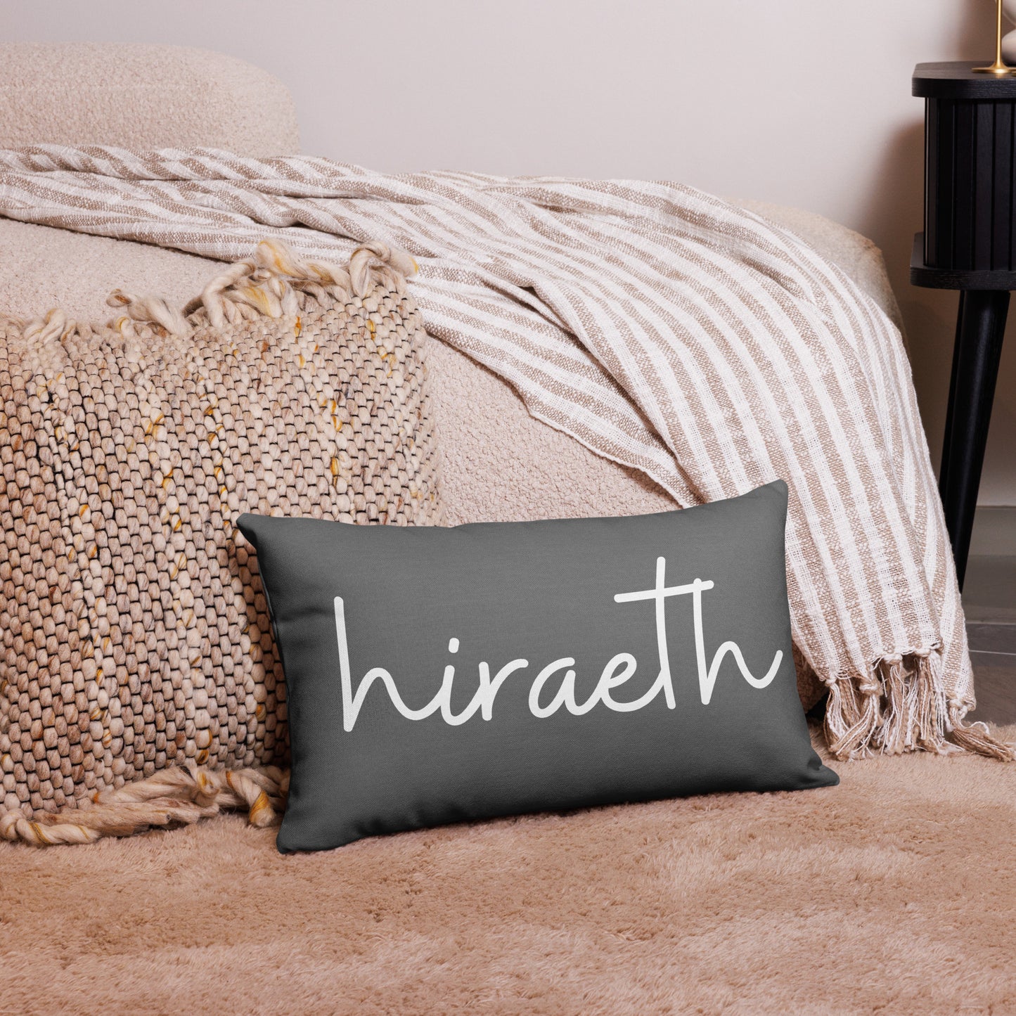 Welsh themed Premium Pillow (19' x 13')