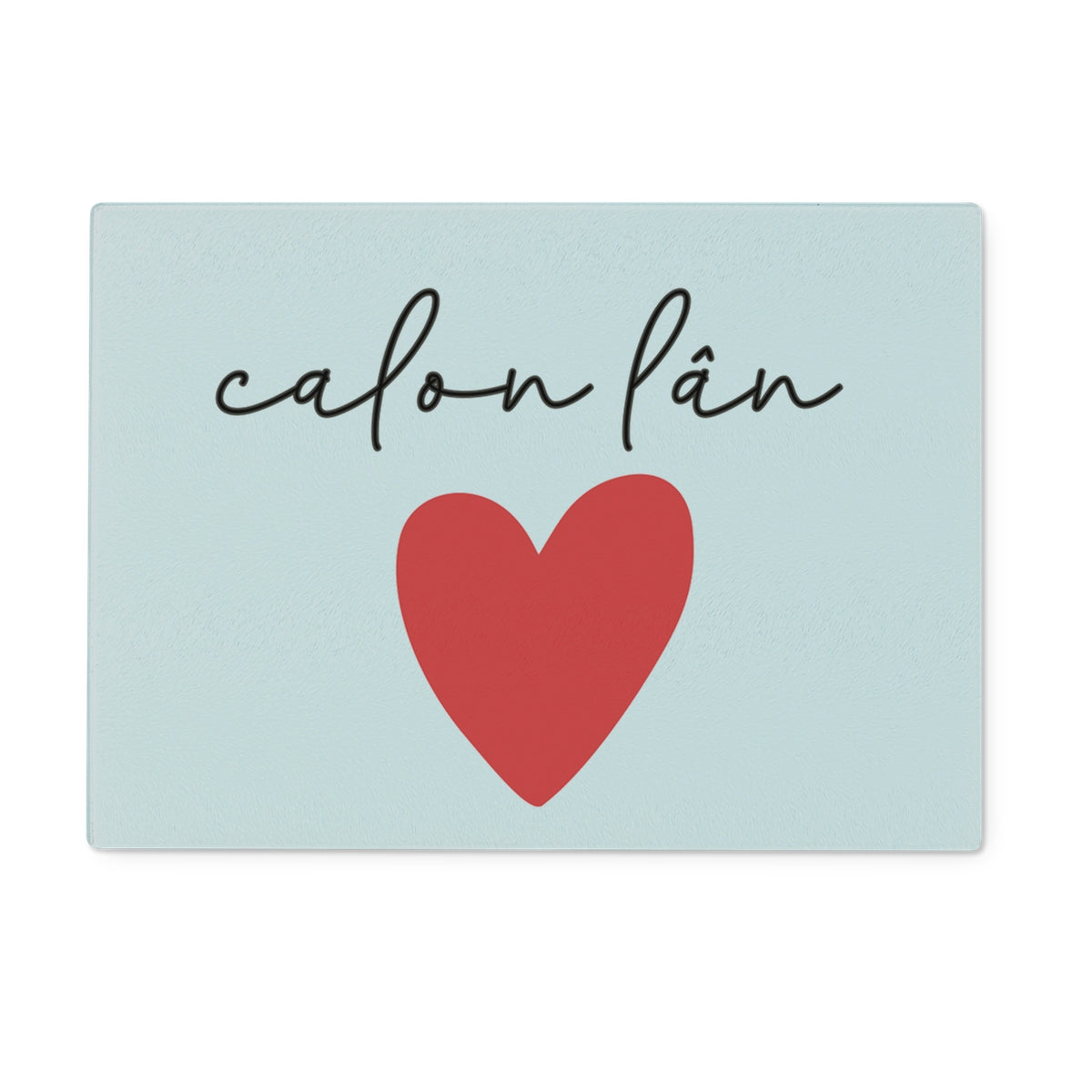 Calon Lân Tempered Glass Chopping Board | Welsh Homeware