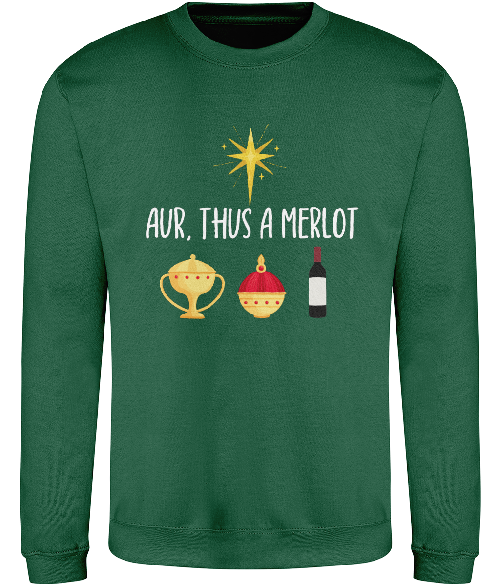 Aur, Thus A Merlot Christmas Sweatshirt