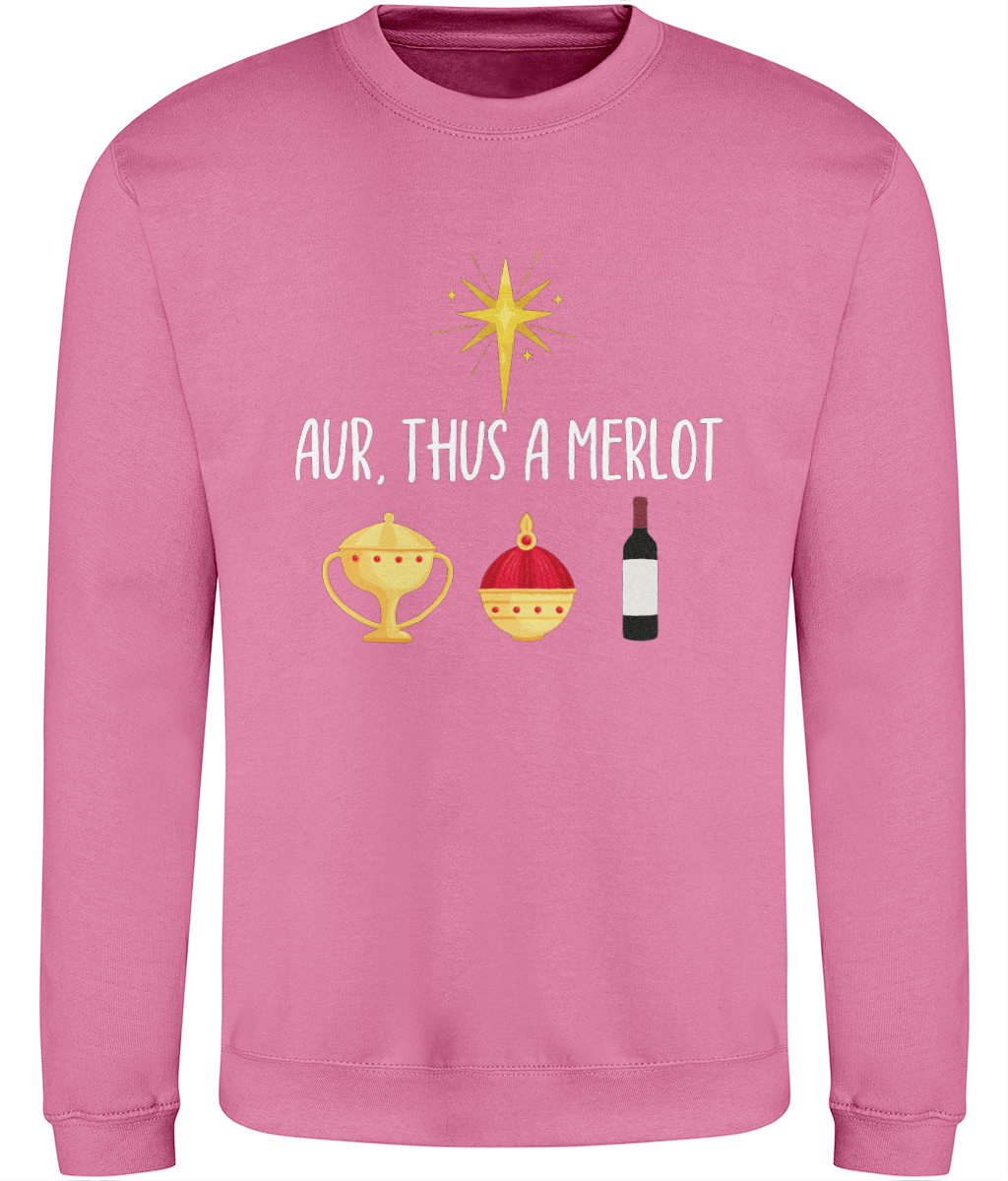 Aur, Thus A Merlot Christmas Sweatshirt