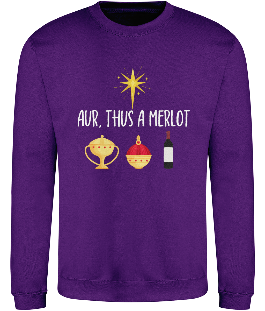 Aur, Thus A Merlot Christmas Sweatshirt