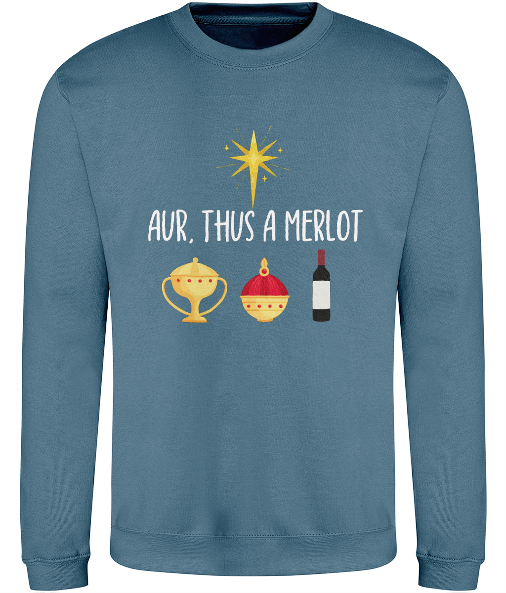 Aur, Thus A Merlot Christmas Sweatshirt