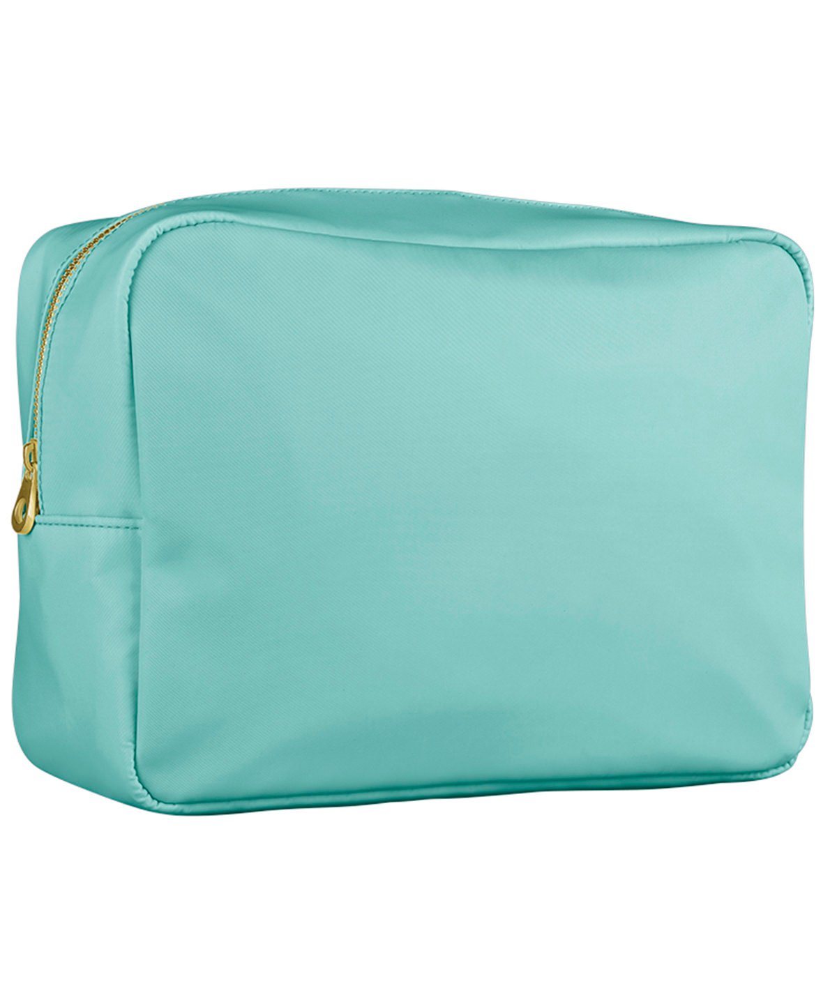 A blue waterproof suncream bag displayed on a neutral background