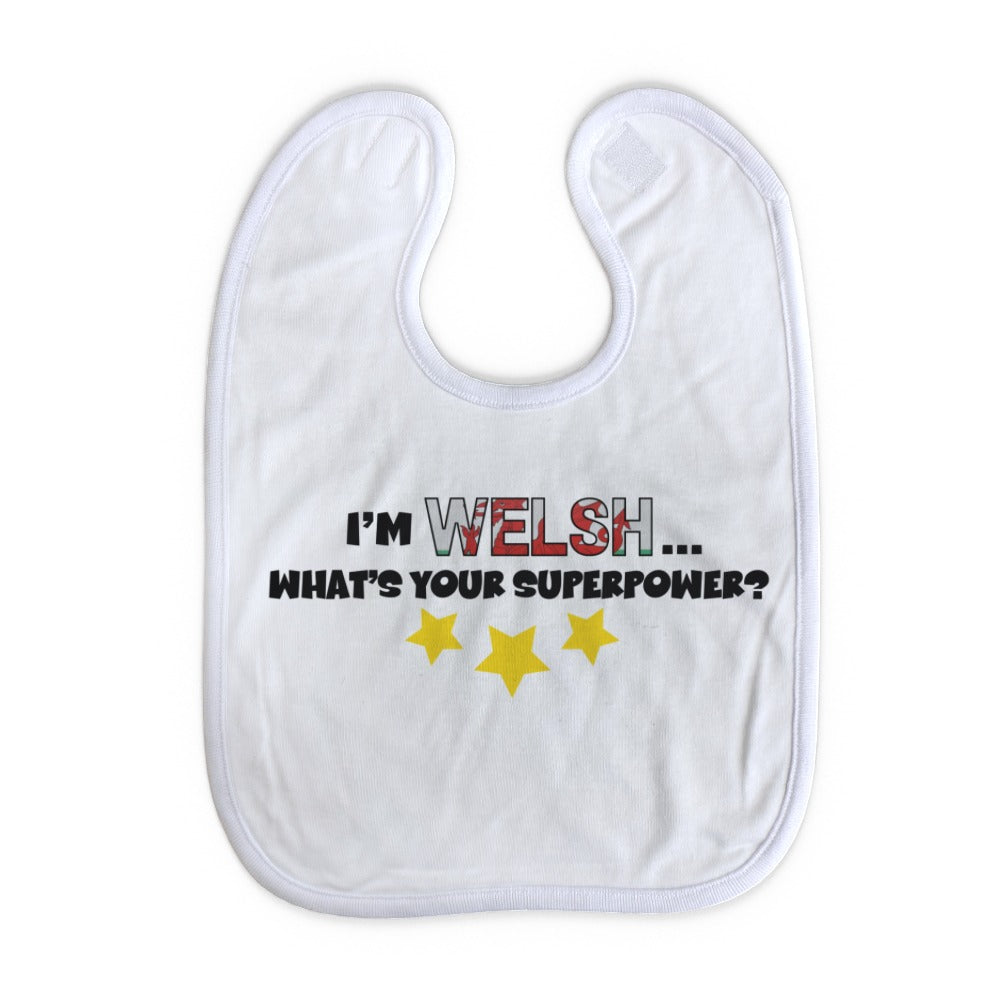 Welsh Superpower Bib | Welsh Children's Accessories