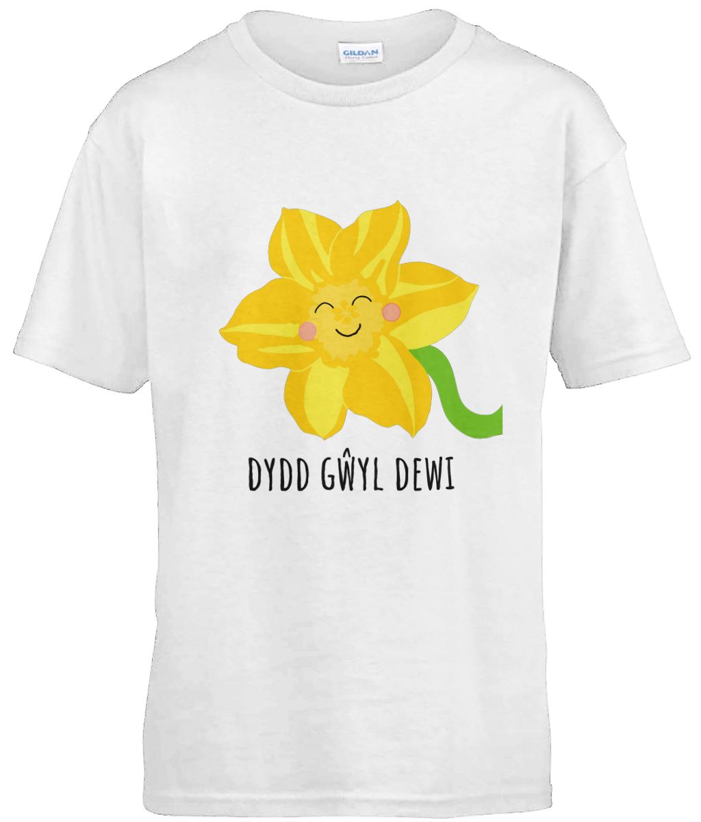 Dydd Gŵyl Dewi 'Blod' Girls T-Shirt | Welsh Children's Clothes
