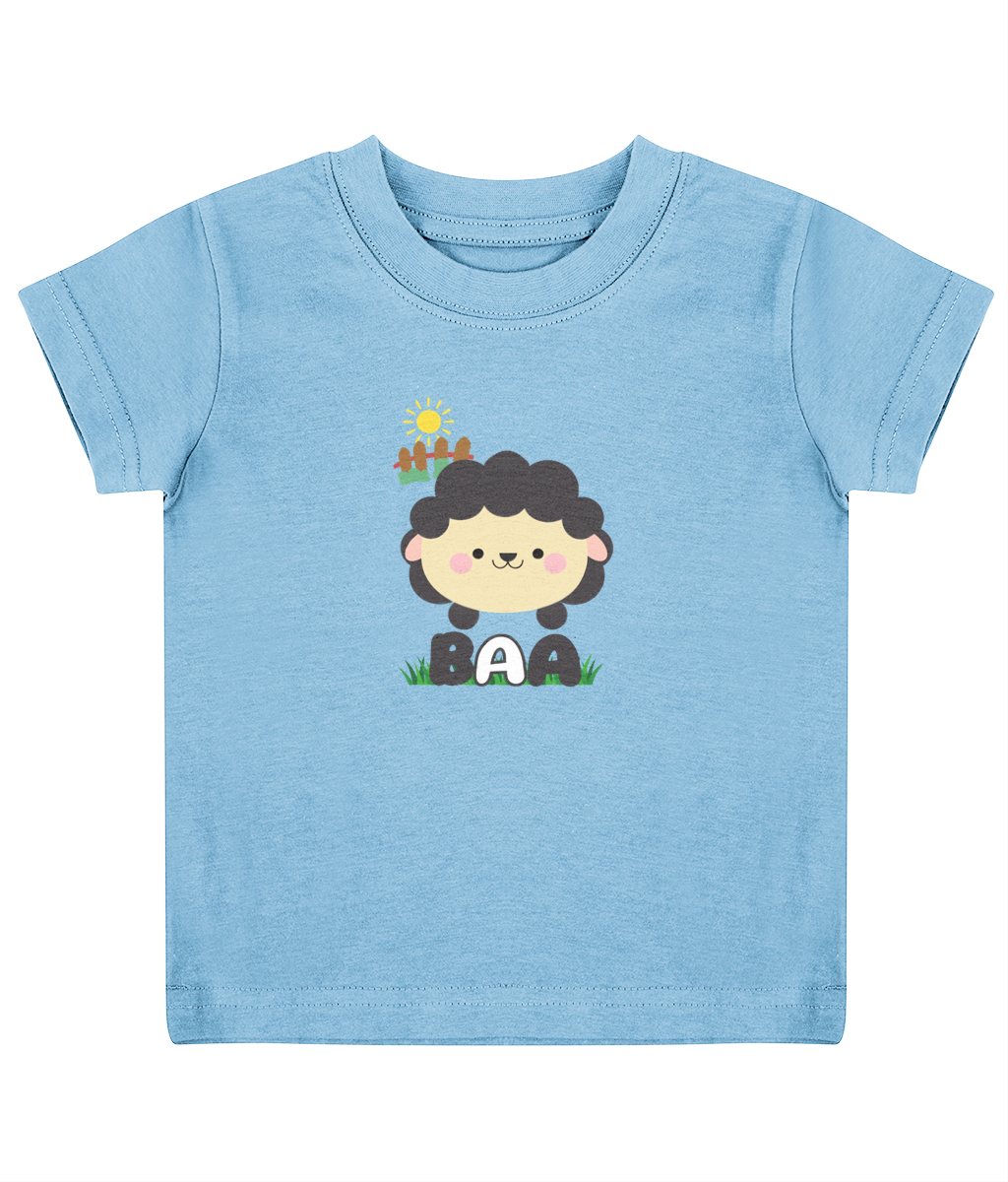 Baa Sheep Welsh Language Child's T-Shirt | Welsh Children's Clothes