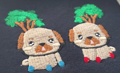 Dau gi bach embroidered sweatshirt