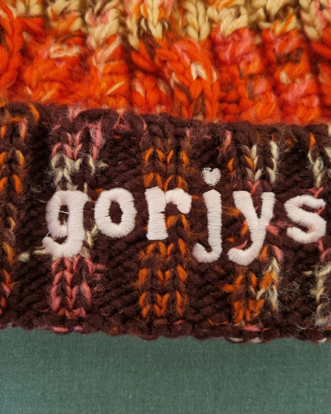 gorjys! Embroidered PomPom Beanie Hat