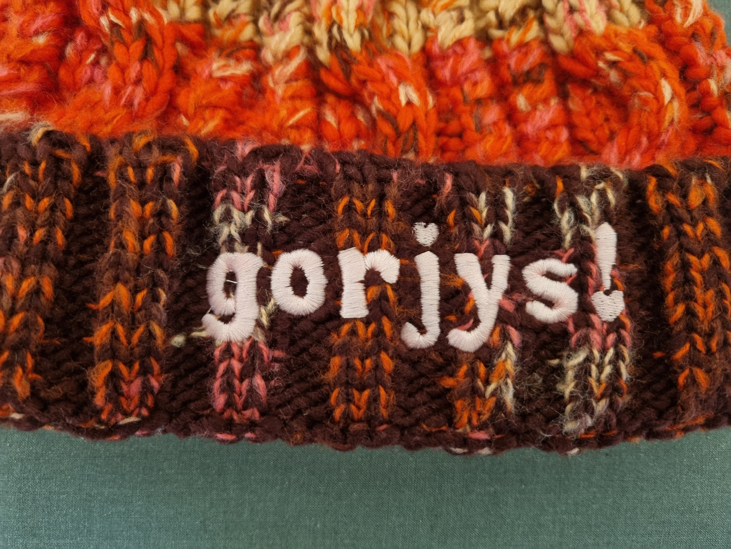 gorjys! Embroidered PomPom Beanie Hat