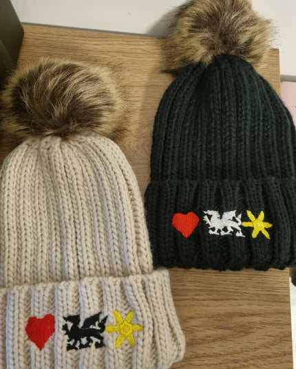 Cymru Embroidered Beanie Hat