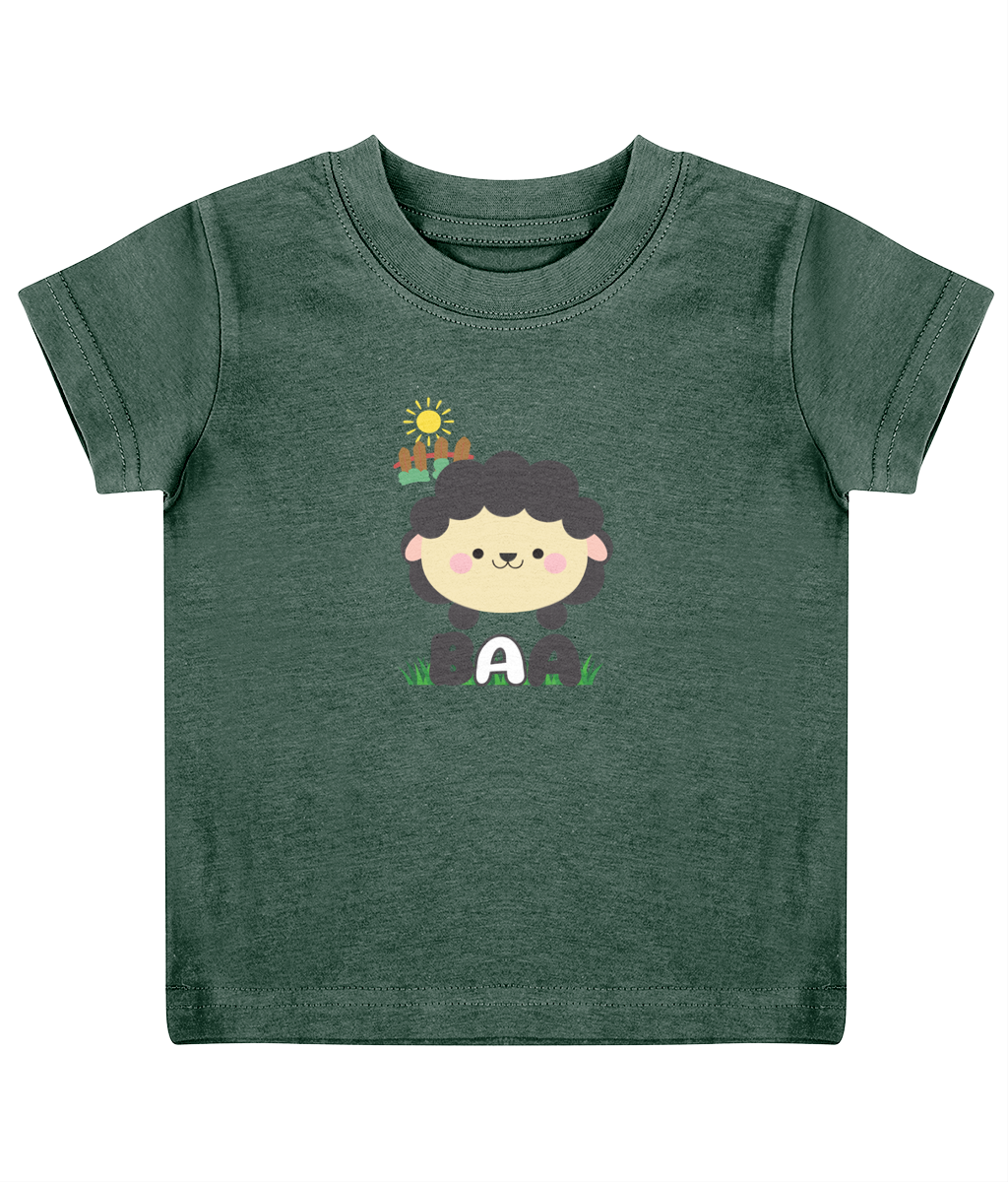 Baa Sheep Welsh Language Child's T-Shirt | Welsh Children's Clothes