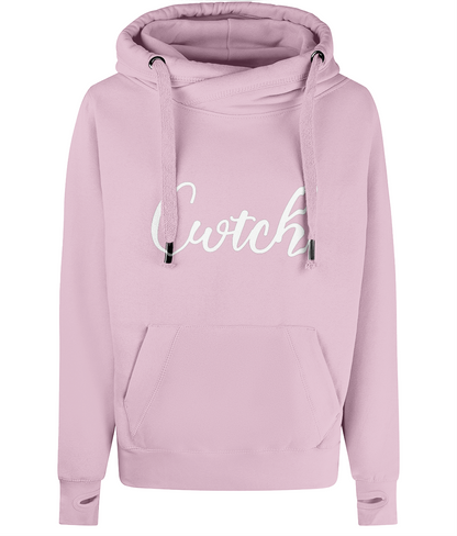 Cwtch Welsh Crossneck Premium Hoodie | Welsh Adult Clothing