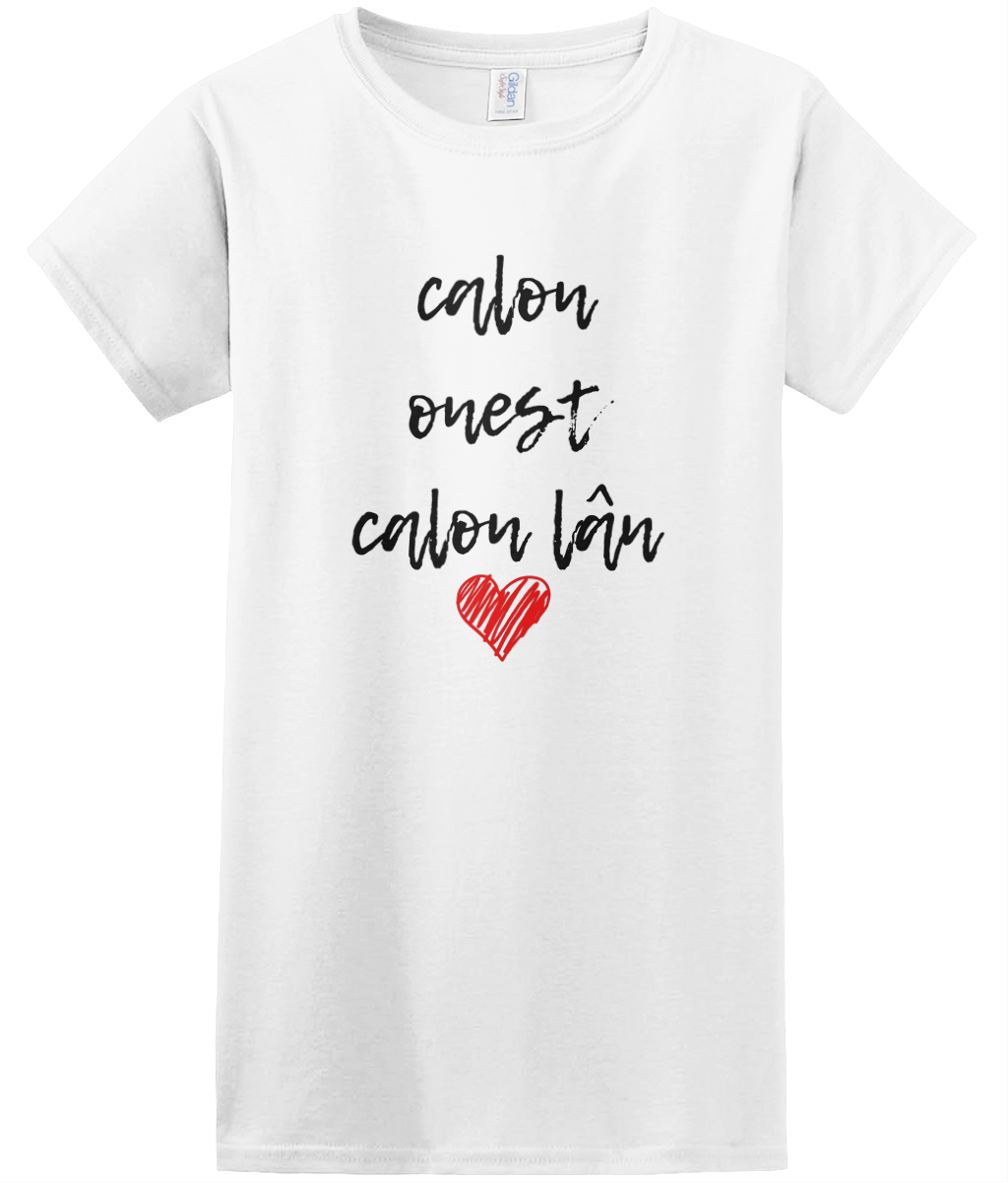 'Calon Lân' Womens T-Shirt | Welsh Adult Clothing
