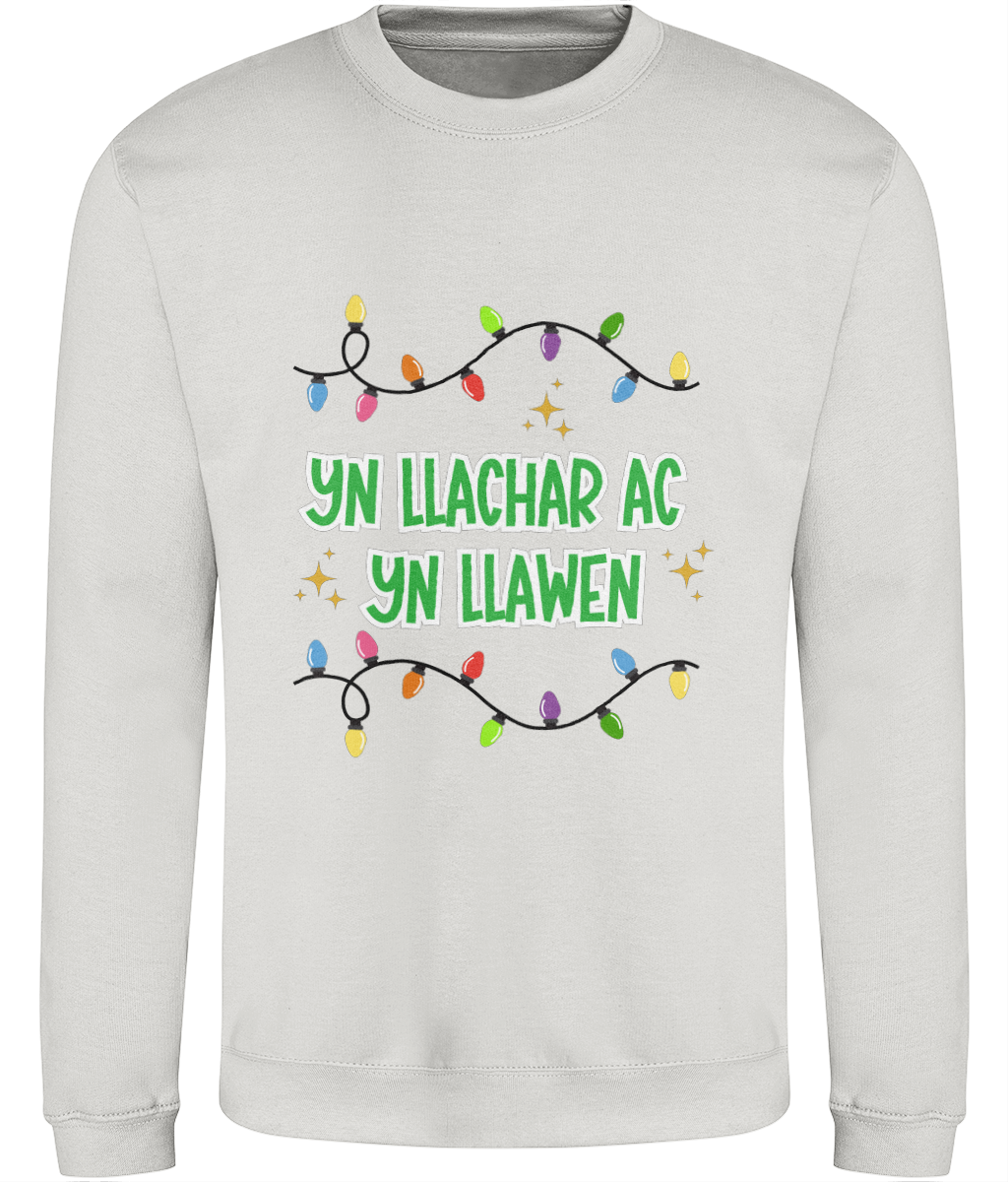 Yn llachar ac yn llawen - Welsh Christmas Sweatshirt