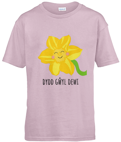 Dydd Gŵyl Dewi 'Blod' Girls T-Shirt | Welsh Children's Clothes