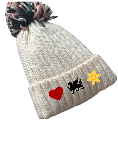 Cymru Embroidered Beanie Hat