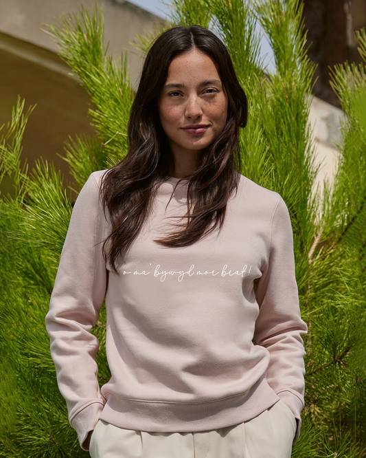 O 'ma bywyd embroidered sweatshirt