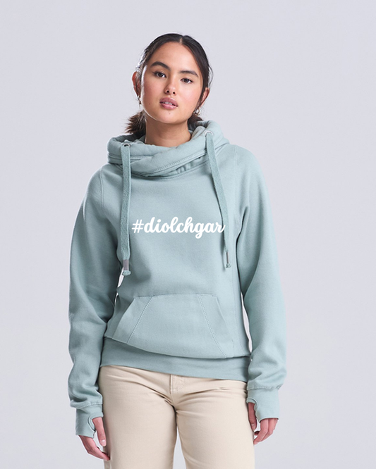 #diolchgar Premium Cross-neck Hoodie