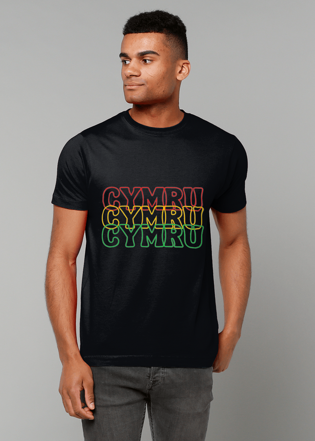 CYMRU Three-Colour Unisex T-Shirt