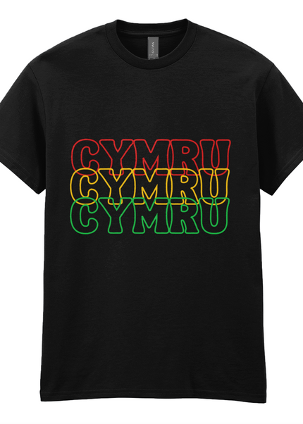 CYMRU Three-Colour Unisex T-Shirt