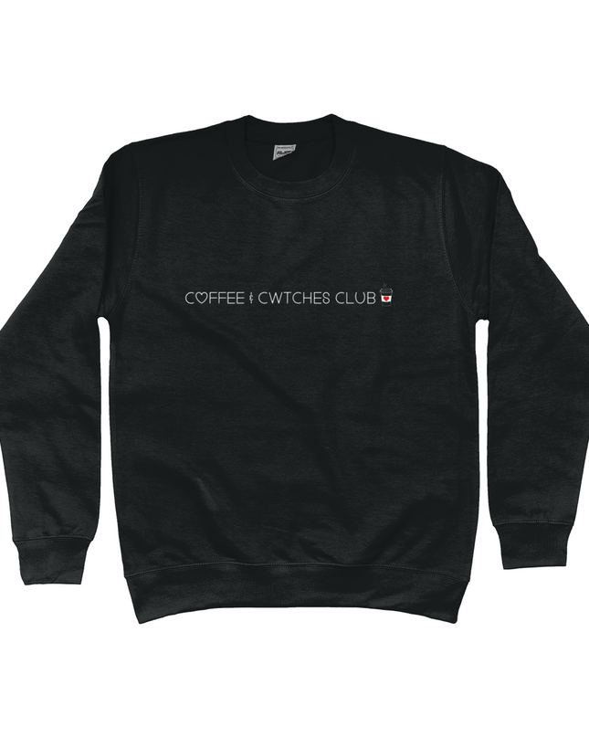 Coffee & Cwtches Club embroidered sweatshirt