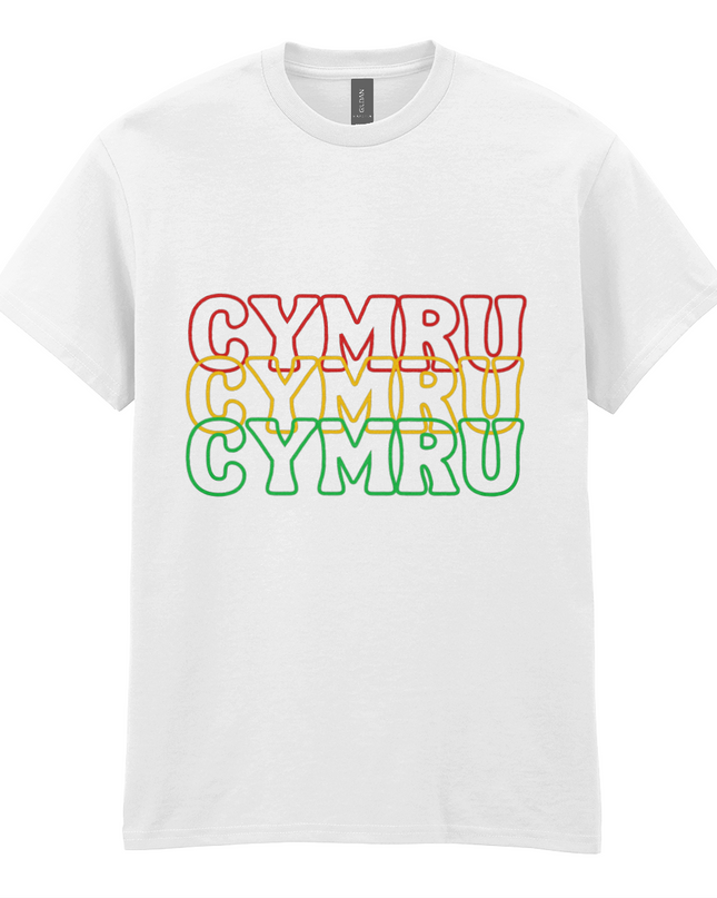 CYMRU Three-Colour Unisex T-Shirt