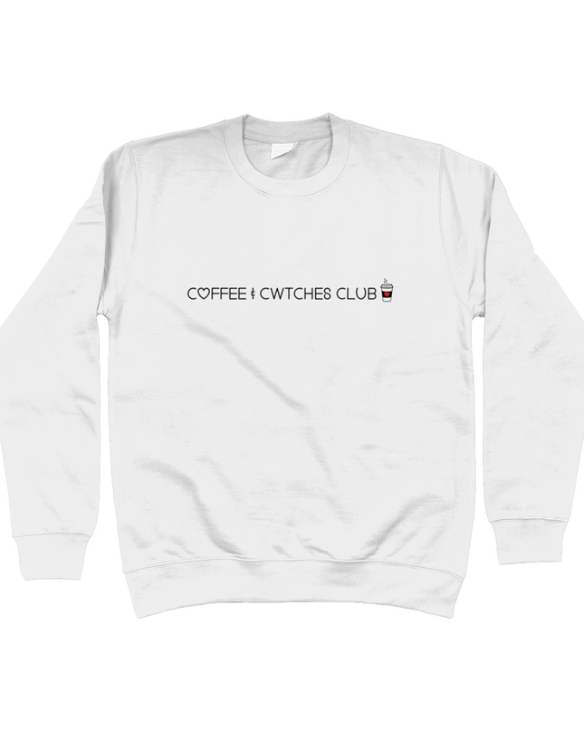 Coffee & Cwtches Club embroidered sweatshirt