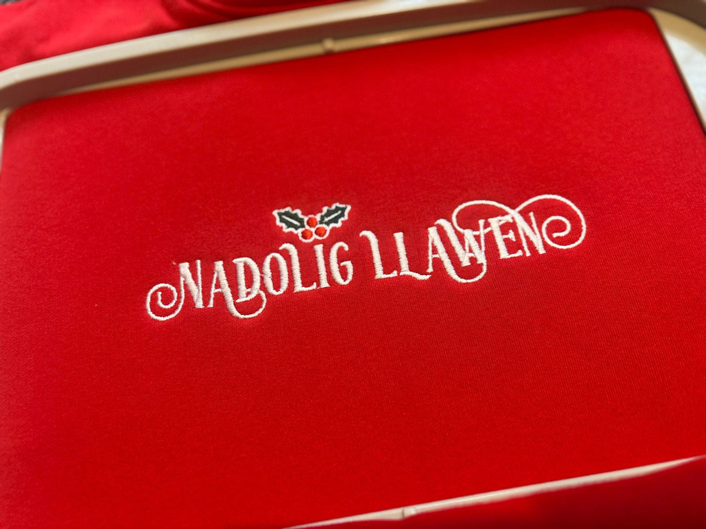 Nadolig Llawen Child's Embroidered Sweatshirt