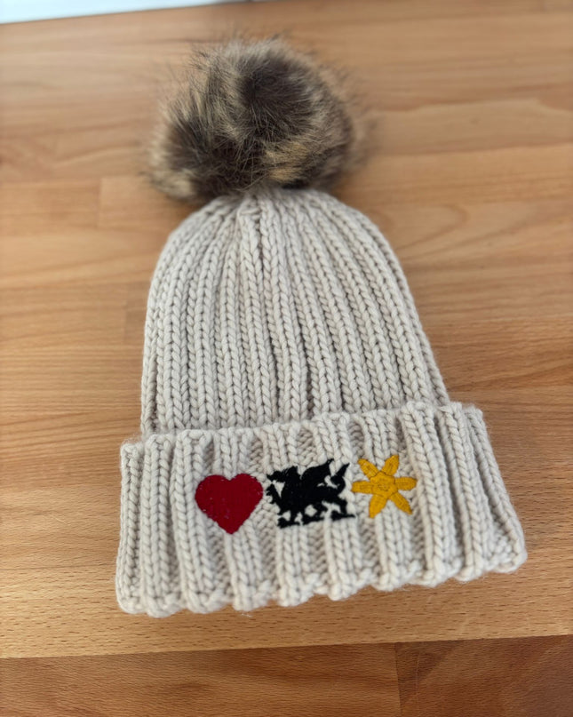 Cymru Embroidered Beanie Hat