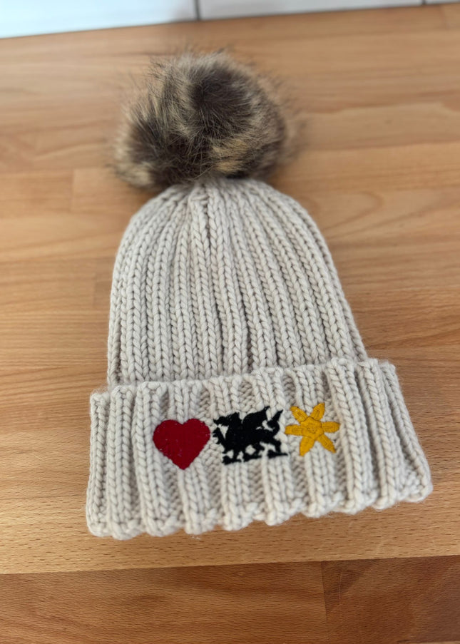 Cymru Embroidered Beanie Hat