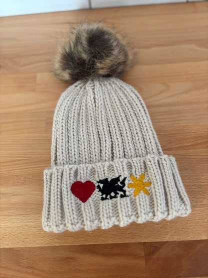 Cymru Embroidered Beanie Hat