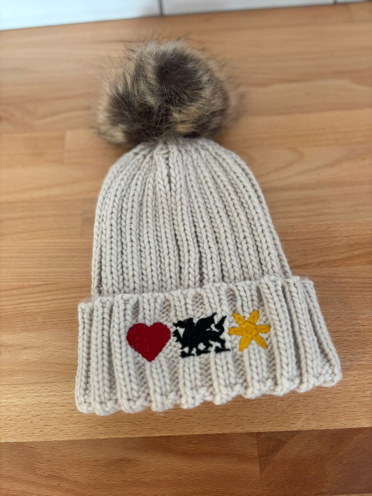 Cymru Embroidered Beanie Hat