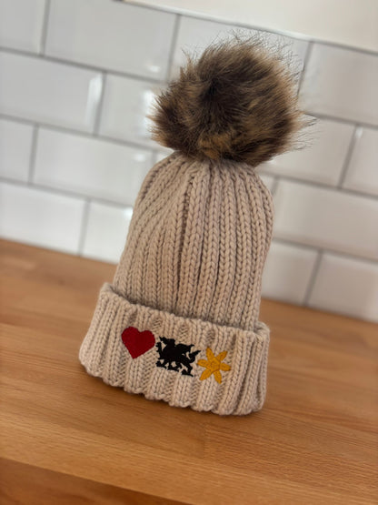Cymru Embroidered Beanie Hat