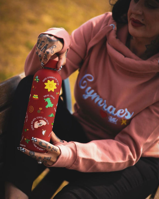 Lliwiau Cymru Stainless Steel Water Bottle