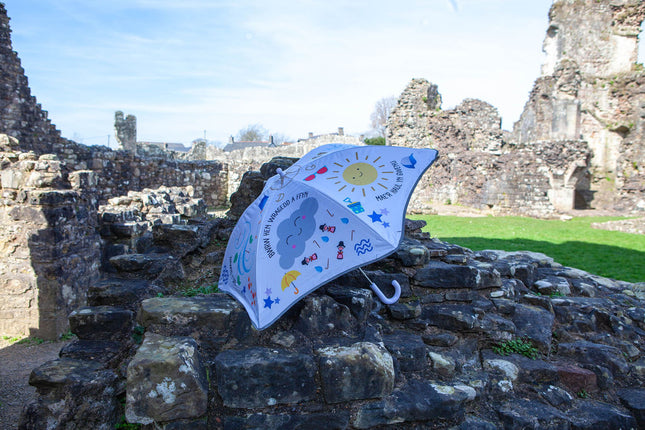 🌈 Ymbarél Plant â Thema Tywydd Cymru