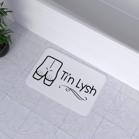 Ti'n Lysh Welsh language Bath Mat