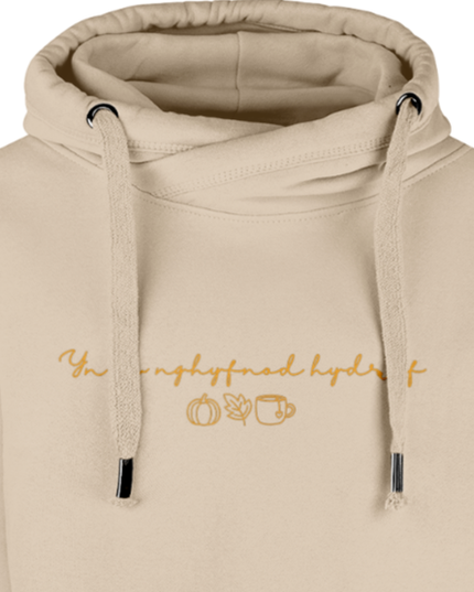 Yn Fy Nghyfnod Hydref Embroidered Hoodie - Welsh Women's Clothing