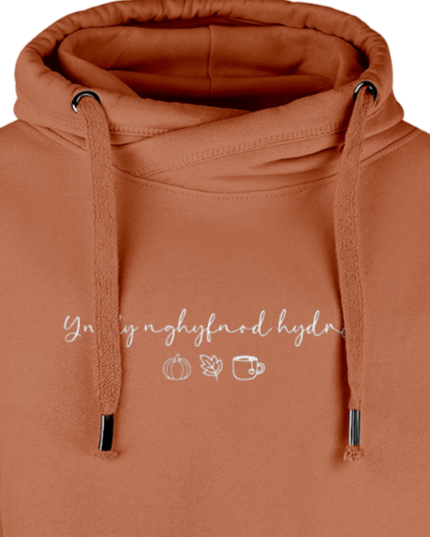 Yn Fy Nghyfnod Hydref Embroidered Hoodie - Welsh Women's Clothing