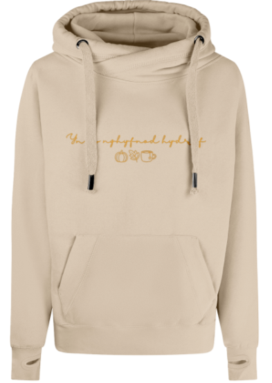 Yn Fy Nghyfnod Hydref Embroidered Hoodie - Welsh Women's Clothing