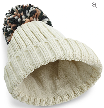 gorjys! Embroidered PomPom Beanie Hat