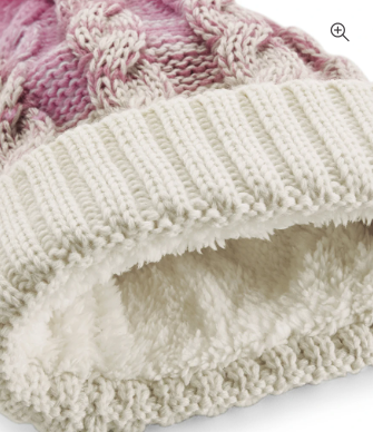 gorjys! Embroidered PomPom Beanie Hat