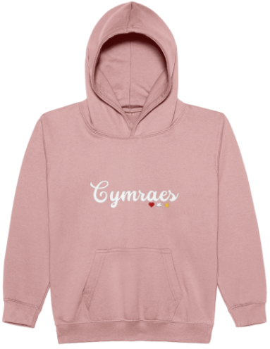Cymraes Child's Embroidered Hoodie