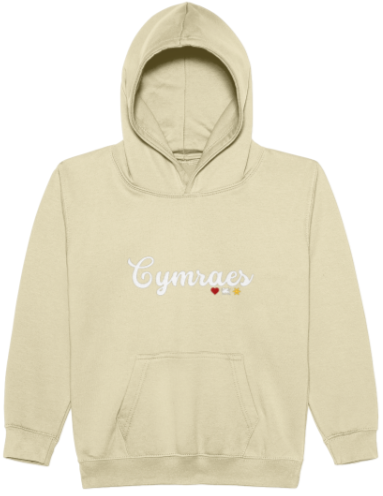 Cymraes Child's Embroidered Hoodie