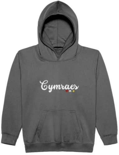 Cymraes Child's Embroidered Hoodie