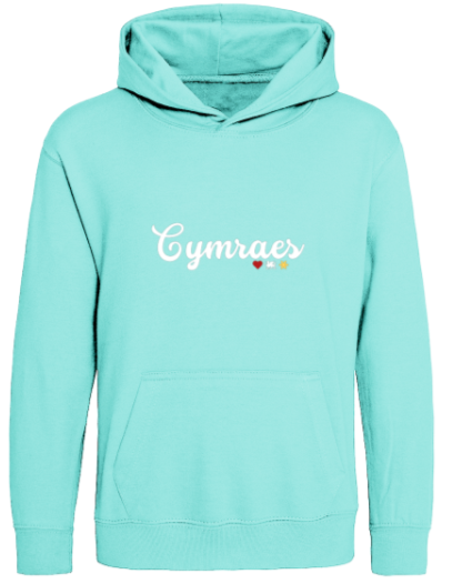 Cymraes Child's Embroidered Hoodie